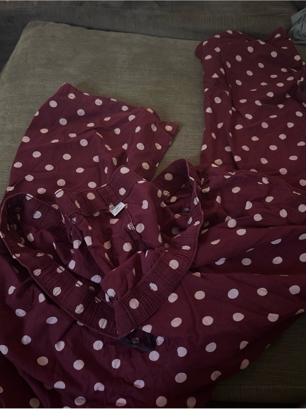 OLD NAVY XXL Purple With Pink Polka Dots Pajama Pants EUC